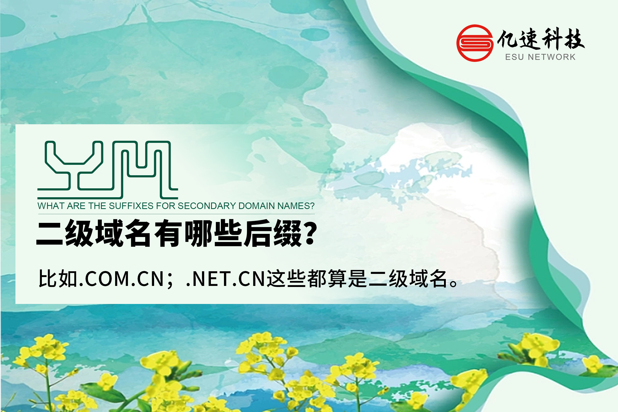 二級域名有哪些后綴？